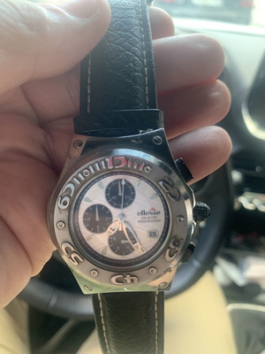 Ellesse 200M Diver Chronograph watch like new with Lee polo XL gift