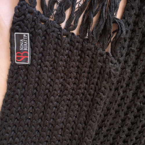 Black scarf very long used