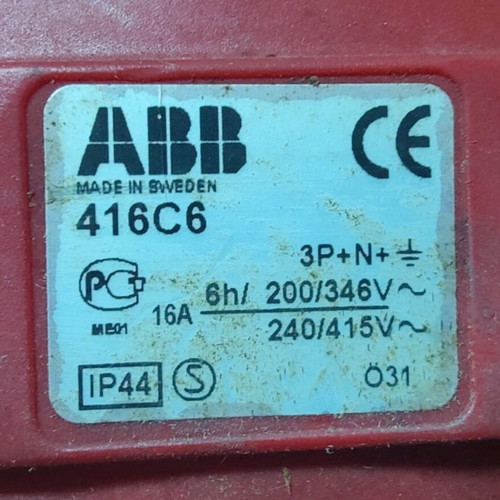 Industrial three-phase plug set ABB new