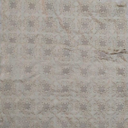 Vintage large square tablecloth