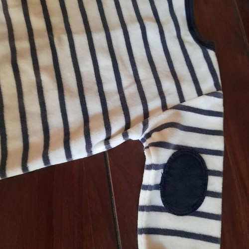 Petit Bateau fleece romper 6 months 67 cm like new