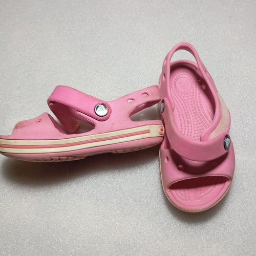Πέδιλα Crocs Crocband παιδικά μεταχειρισμένα, ροζ, νούμερο 23-24