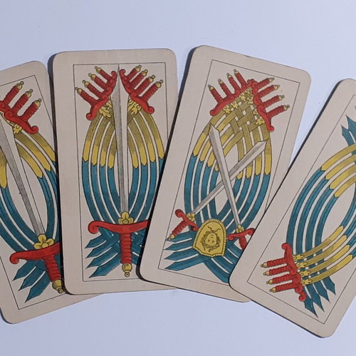 Collectible old ELLINIKON MONOPOLION playing cards used