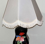 Vintage table lamp with fringe