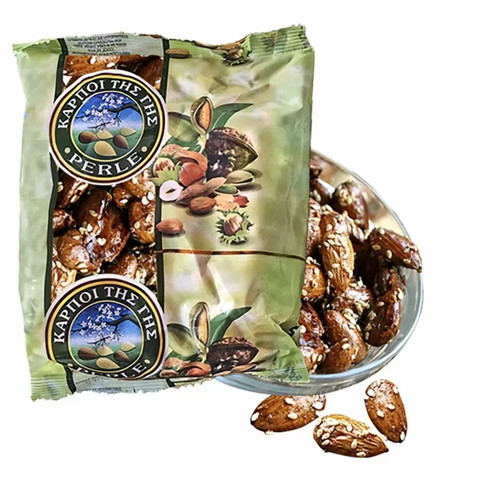 Caramelized almonds with sesame 100gr new