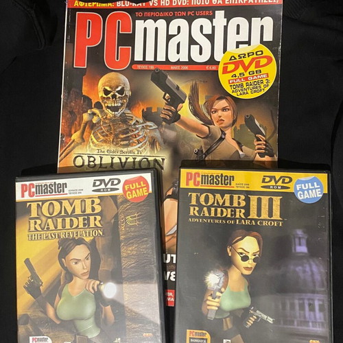 Tomb Raider PC Master magazine and games in perfect condition