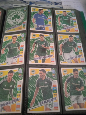 Panathinaikos cards panini adrenalyn xl 2023-24 like new, complete set of 30