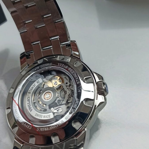 Optima Stobli Skeleton Swiss Automatic Watch new