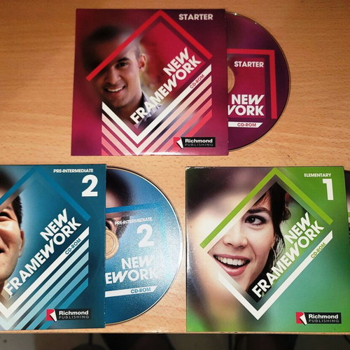 New Framework Richmond English textbooks set with 3 CDs, levels 1-3