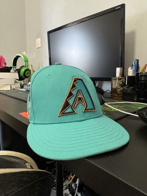 New Era Arizona Diamond Backs καπέλο fitted μέγεθος 7 1/8, σαν καινούργιο, τιρκουάζ