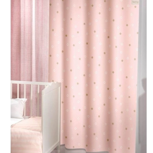 Saint Clair baby room rug and curtain used, pink