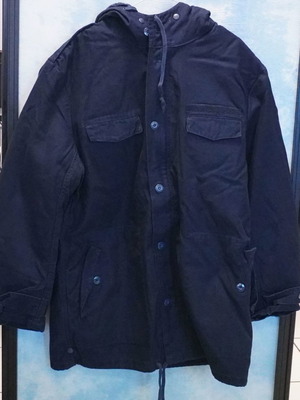 Brandit men's parka size XL new, blue with removable fur lining