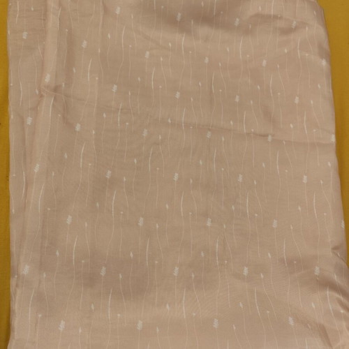 Shower curtain used with rings in powder pink shade 1.50 x 2.00 m
