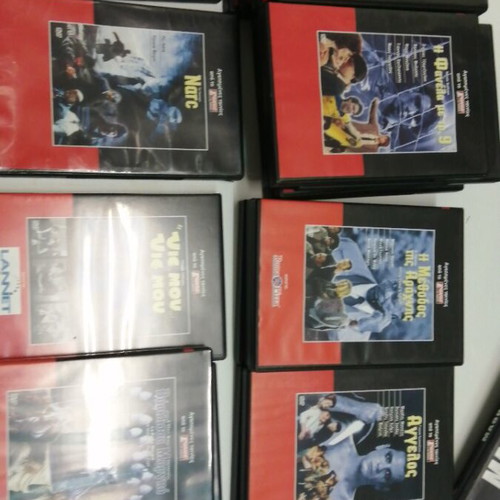 DVD collection from Ethnos tis Kyriakis, like new, various genres