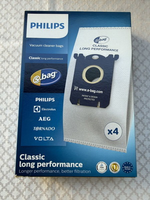 Philips s-bag Classic Long Performance vacuum cleaner bags, pack of 8