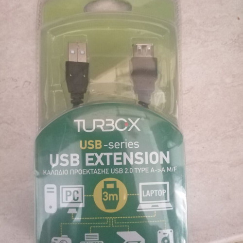 Turbo-X USB 2.0 Extension Cable Type A M/F 3m New