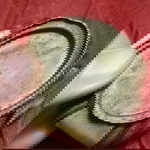 Ρετρό κουτί με καπάκι από κόκαλο με χάλκινα εξαρτήματα