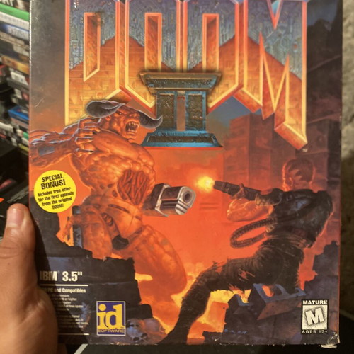 Doom II PC big box game with 5 floppy disks