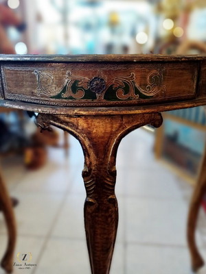 Vintage Ιταλική κονσόλα Florentine με χρυσές λεπτομέρειες