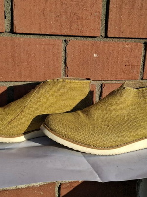 Women's ankle boots used, elastic upper, coconut fiber material, size 40-40.5