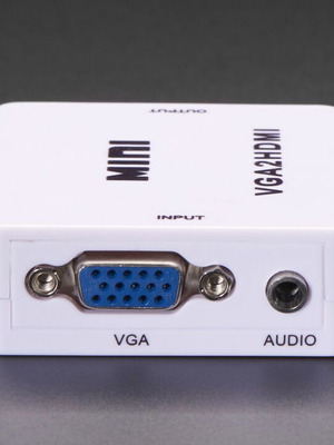 VGA to HDMI Adapter 1080P used with audio and USB cables