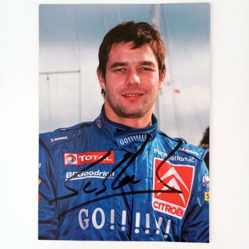 Sebastien Loeb Autograph Rally Acropolis 2006 like new