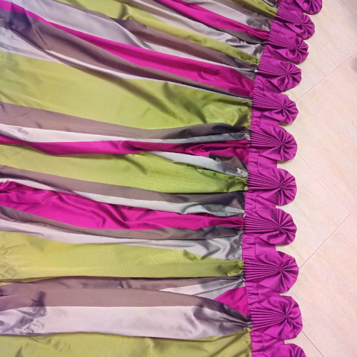 Curtain exhibition new with special stitching and colors