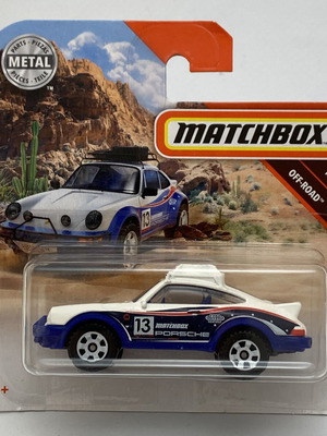 1985 Porsche 911 Rally Off-Road Matchbox car new, 1:64 scale