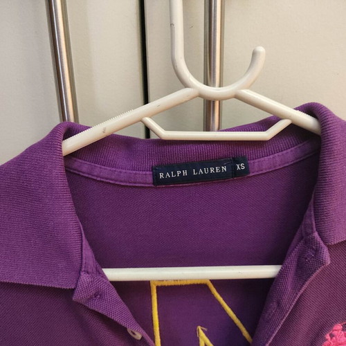 Polo Ralph Lauren dress, purple with pink details, women's