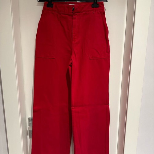 Vassia Kostara red jean like new, size XS