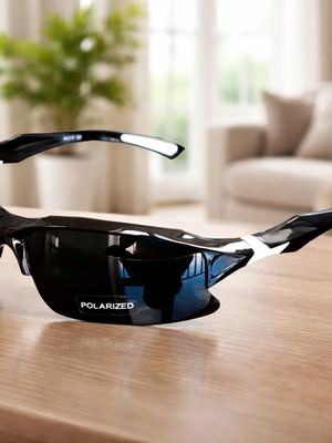 Polarized sunglasses new, black and white