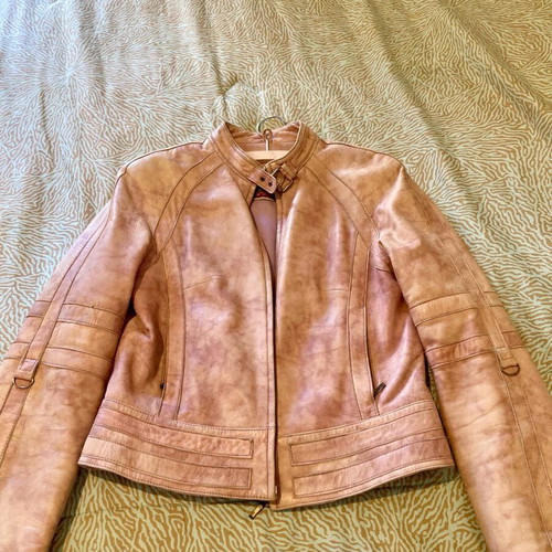 Jacket 100% leather used, dusty pink, size Medium