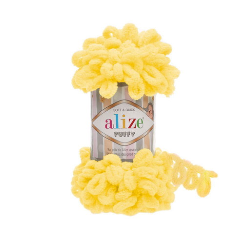 Handmade Puffy Alize Toiletry Bag Yellow hypoallergenic