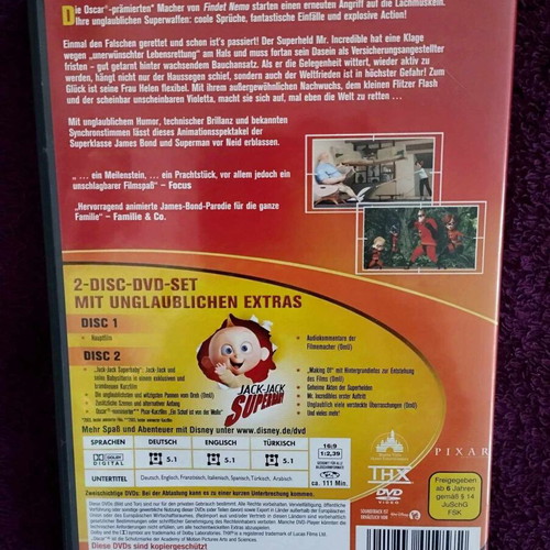 Disney Pixar Die Unglaublichen 2-Disc DVD Set like new, German