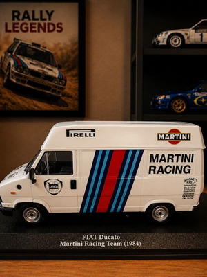 Martini Racing Service Van Fiat Ducato 1984 1:43 scale like new