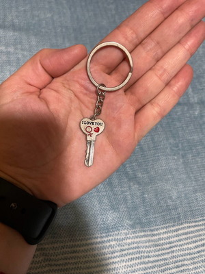I love you keychain used