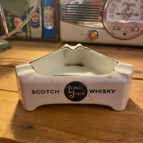 Ceramic ashtray Long John Scotch Whisky used