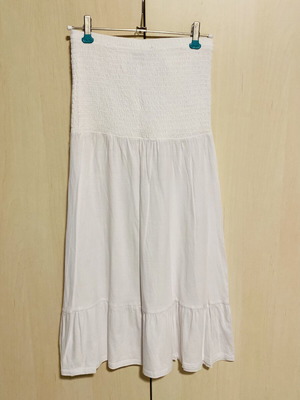 Celestino White Strapless Cotton Dress new