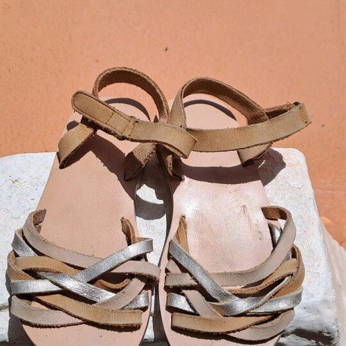 H&M sandals used, size 26, beige