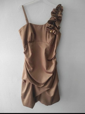 Χρυσό φόρεμα με στρας φορεμένο μια φορά Gianni Rodini