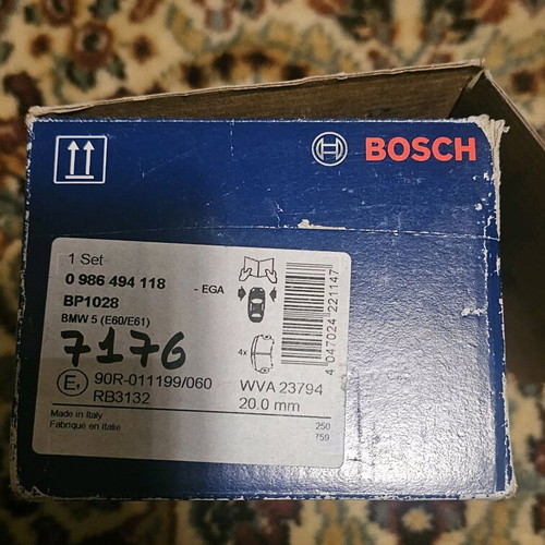 Bosch BMW e90 - e60 brake pad set new, 1 set