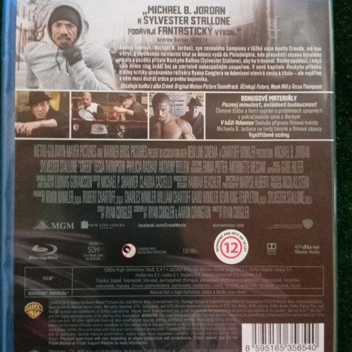 Creed 2015 Blu-Ray new with Greek subtitles