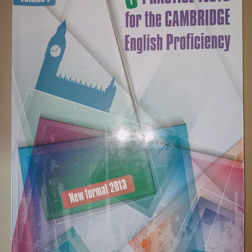 8 Practice Tests for the Cambridge English Proficiency pack of 3, like new