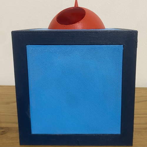 3D printed Scrooge McDuck treasure safe piggy bank hand-painted