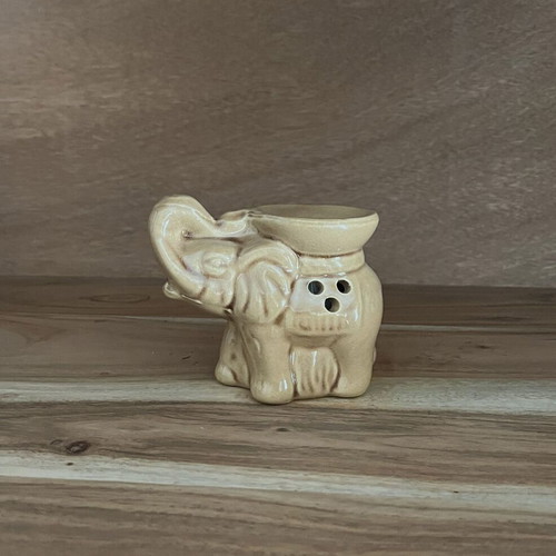 Small oil burner and wax melts, brown