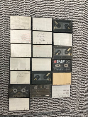 BASF Emtec chrome cassettes used, pack of 19, recorded in good condition