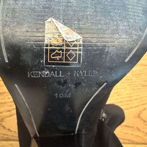 Kendall & Kylie fabric ankle boots black like new, size 41