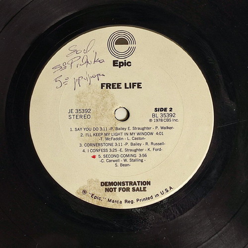 Free Life 1978 vinyl LP like new, R&B / Soul
