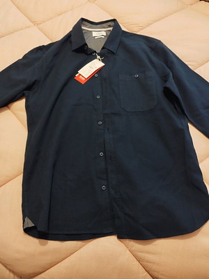 S.Oliver men's shirt blue large new regular fit