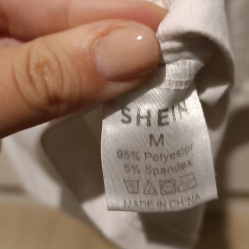 Shein blouse white simple size M used